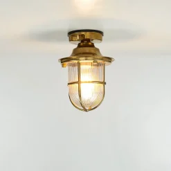 Lido Messing Deckenleuchte außen IP54 Maritim Terrasse< Metall Lampen|Messinglampen