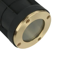 Lido Messing Einbauleuchte rund IP54 GU10 außen Ø10,5cm< Metall Lampen|Messinglampen