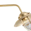 Lido Messing Wandlampe IP43 Maritim Außen wetterfest< Außenwandleuchten|Rustikale Lampen