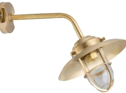 Lido Messing Wandlampe IP43 Maritim Außen wetterfest< Außenwandleuchten|Rustikale Lampen