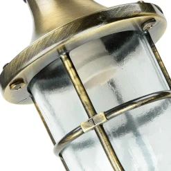 Lido Messing Wandlampe IP64 Maritim Haus Hof SANTORIN< Metall Lampen|Messinglampen