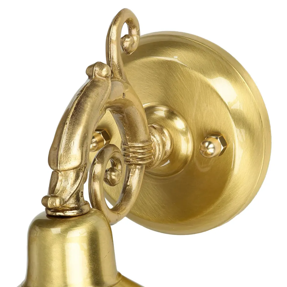 Außenwandleuchten|Rustikale Lampen*Lido Messing Wandlampe Rustikal elegant H:28cm ANDROS