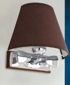 Wandleuchten|Flurlampen*Laura Suardi Messing Wandleuchte Chrom Braun Maritim Flur