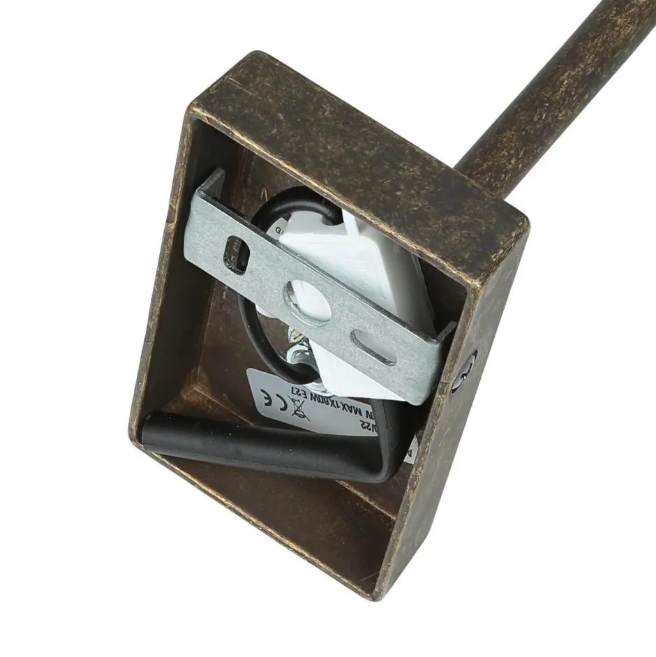 Wohnzimmerlampen|Metall Lampen*Giovanni Battista Messing Wandleuchte E27 Beige Stoff Schirm