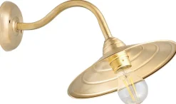 Wandleuchten|Küchenlampen*Lido Messing Wandleuchte E27 Ø26cm Wohnzimmer Treppe