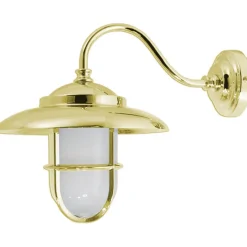 Laura Suardi Messing Wandleuchte IP43 Maritim außen FIRENZE< Außenleuchten Antik|Außenleuchten Messing