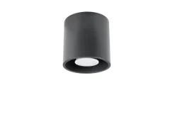 Küchenlampen|Moderne Lampen*Sollux Metall Deckenlampe Anthrazit Ø10cm H:10cm klein G9