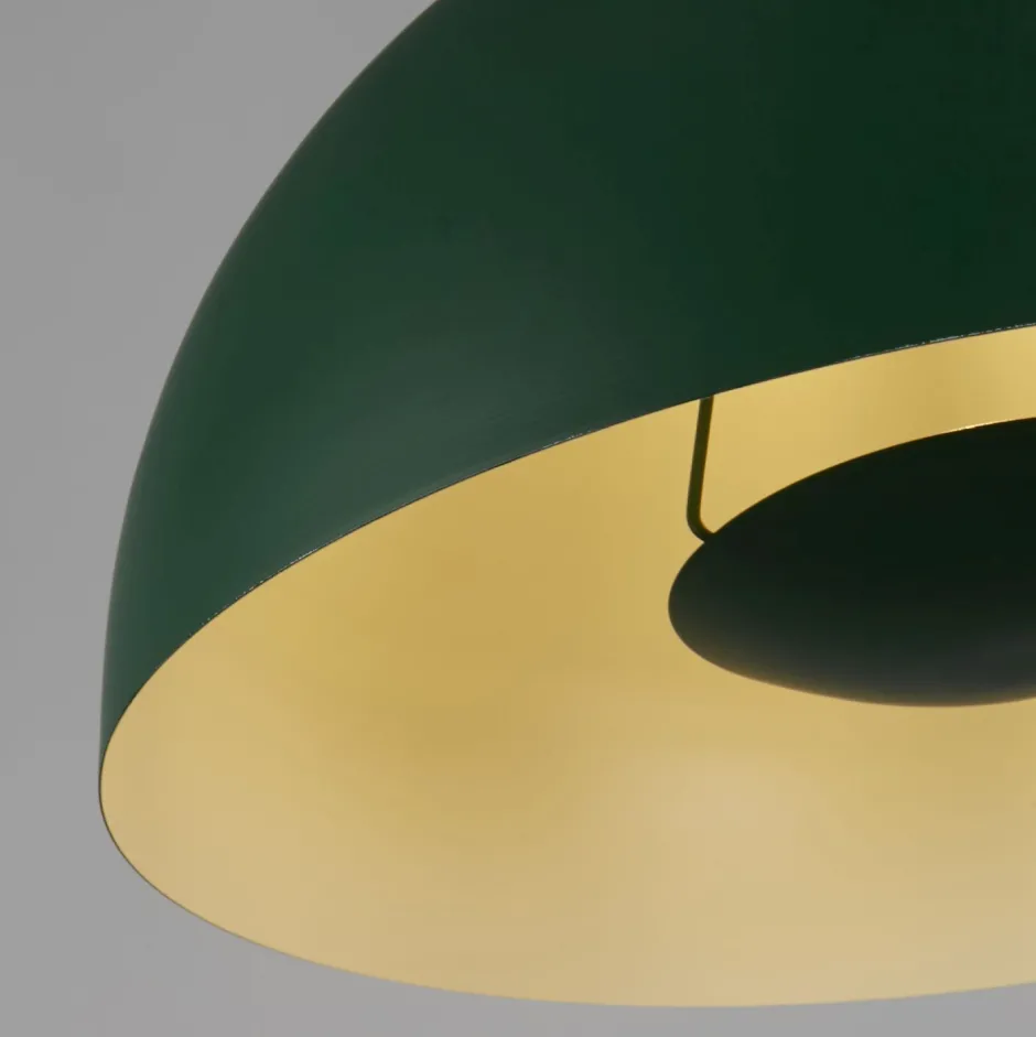 Metall Lampen|Schlafzimmer Lampen*Searchlight Metall Pendelleuchte in Grün E27 bis 60 W Ø25 cm Loft