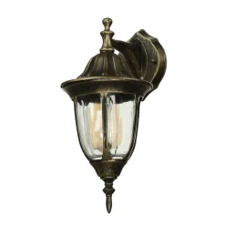 Easylight MILANO Außen Wandleuchte Gold Antik E27 rustikal< Metall Lampen|Rustikale Lampen