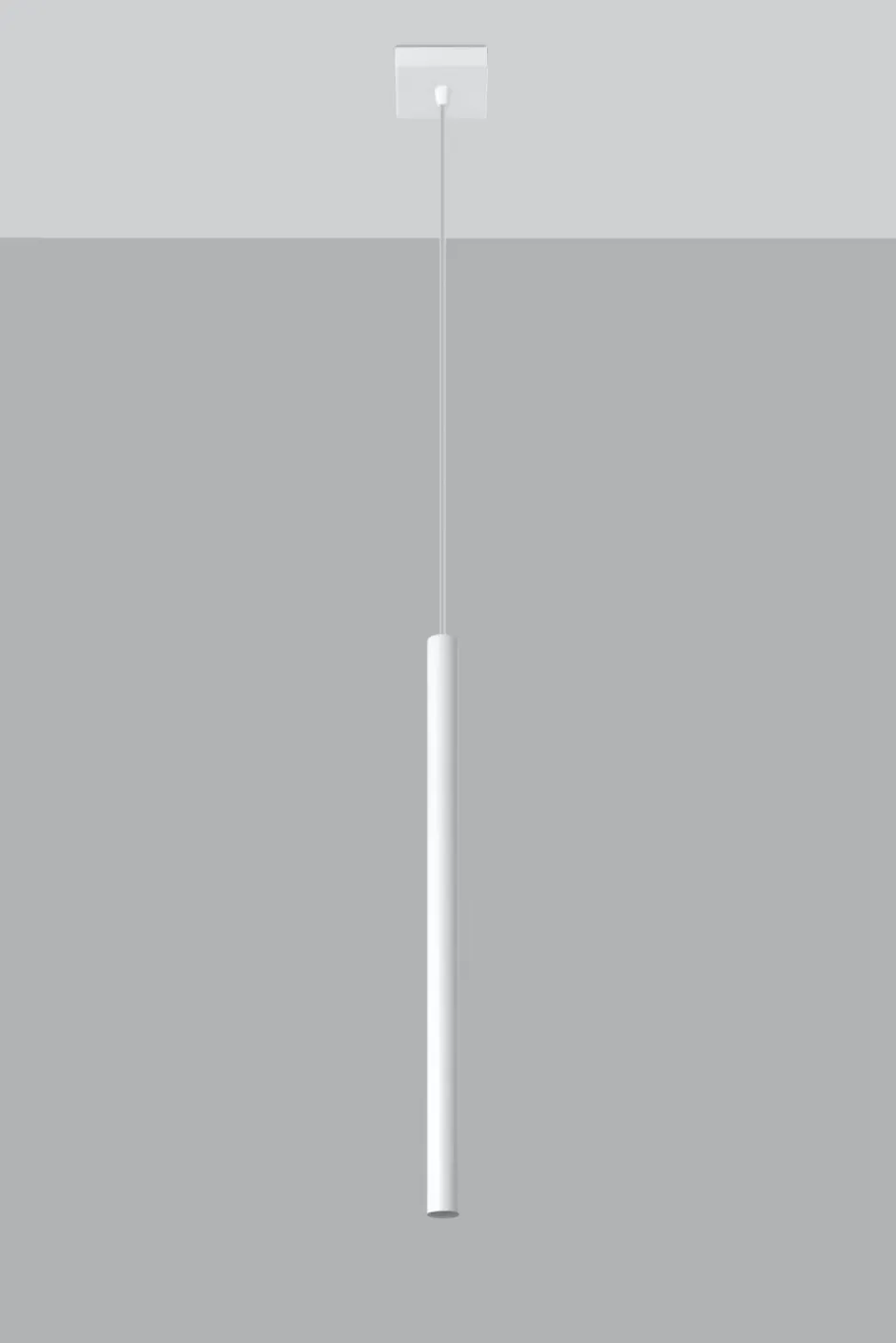 Sollux Minimalistische Pendelleuchte Weiß Ø2,5cm Küche< Esszimmer Lampen|Wohnzimmerlampen