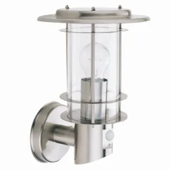 Searchlight Moderne Außenleuchte mit Bewegungsmelder Edel Stahl< Moderne Lampen|Moderne Außenleuchten