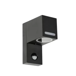 Moderne Lampen|Moderne Außenleuchten*Easylight Moderne Außenwandleuchte mit Bewegungsmelder Grau AALBORG