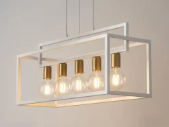 Sigma Moderne Deckenlampe Glas Metall blendarm G9 geschwungen< Kugellampen|Moderne Lampen