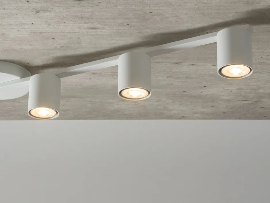 Sigma Moderne Deckenlampe GU10 Weiß Metall L:90 cm groß< Deckenleuchten|Flurlampen