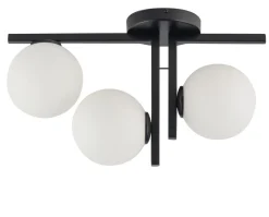 Sigma Moderne Deckenlampe Stahl Glas L:48 cm G9 blendarm< Flurlampen|Kugellampen