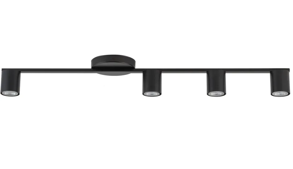 Deckenleuchten|Flurlampen*Sigma Moderne Deckenleuchte Schwarz Metall GU10 90 cm lang