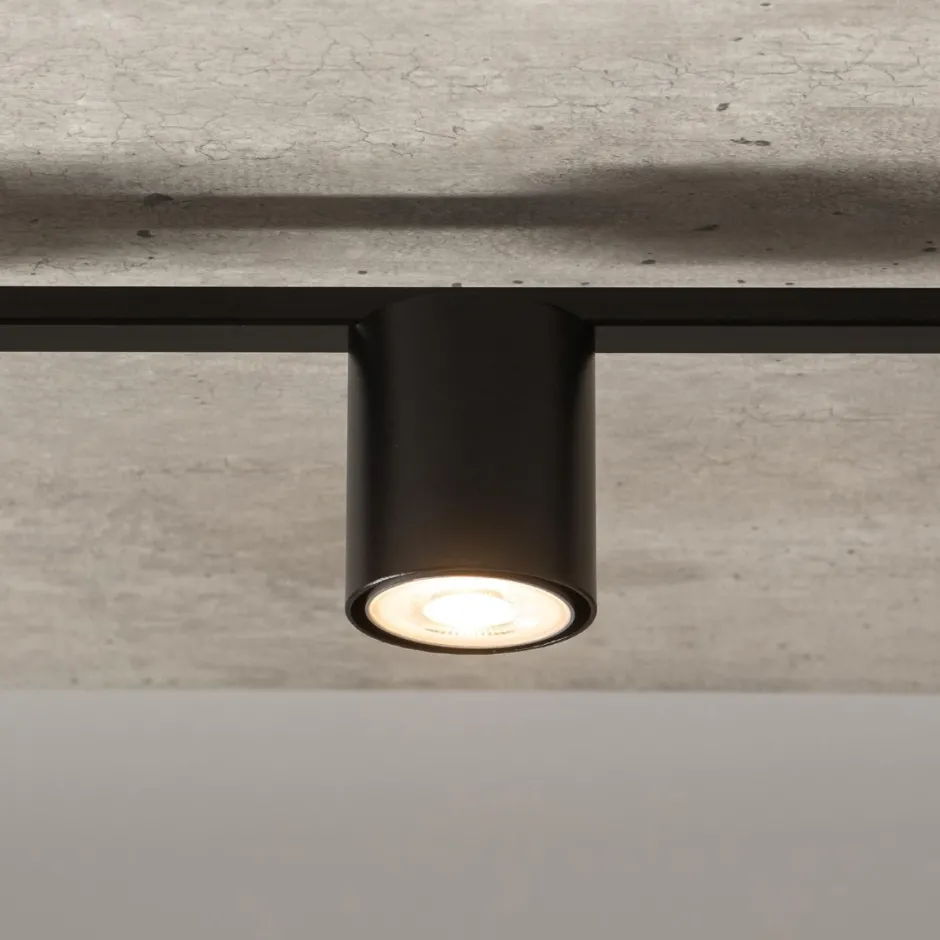 Deckenleuchten|Flurlampen*Sigma Moderne Deckenleuchte Schwarz Metall GU10 90 cm lang