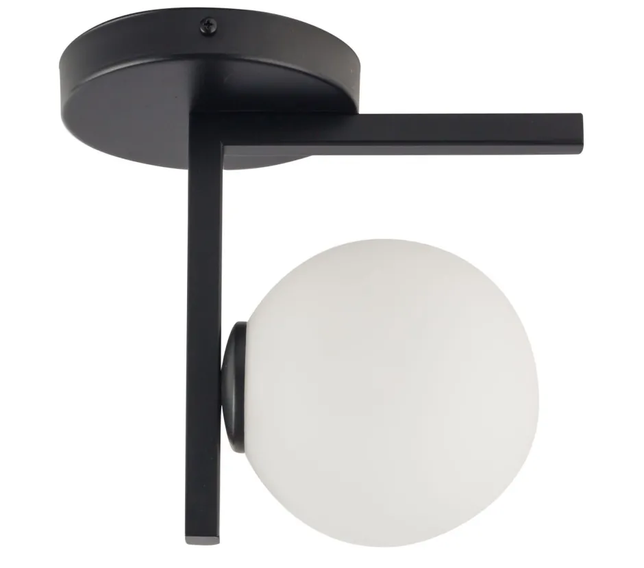 Deckenleuchten|Flurlampen*Sigma Moderne Deckenleuchte Schwarz Kugel Glas G9 wohnlich