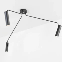 Moderne Lampen|Küchenlampen*Nowodvorski Moderne Deckenleuchte Schwarz drehbar