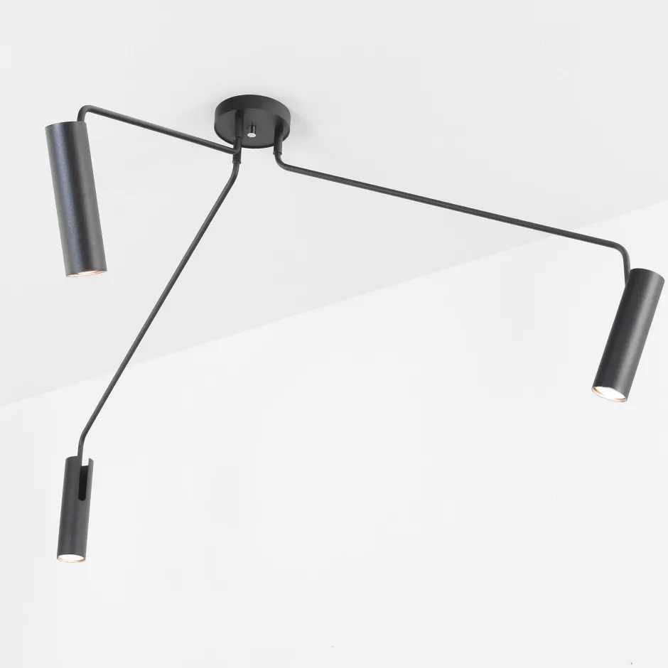 Moderne Lampen|Küchenlampen*Nowodvorski Moderne Deckenleuchte Schwarz drehbar