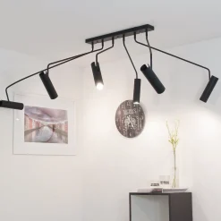 Wohnzimmerlampen|Moderne Lampen*Nowodvorski Moderne Deckenleuchte Schwarz 6-flmg