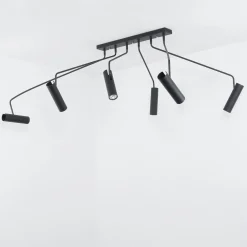 Wohnzimmerlampen|Moderne Lampen*Nowodvorski Moderne Deckenleuchte Schwarz 6-flmg