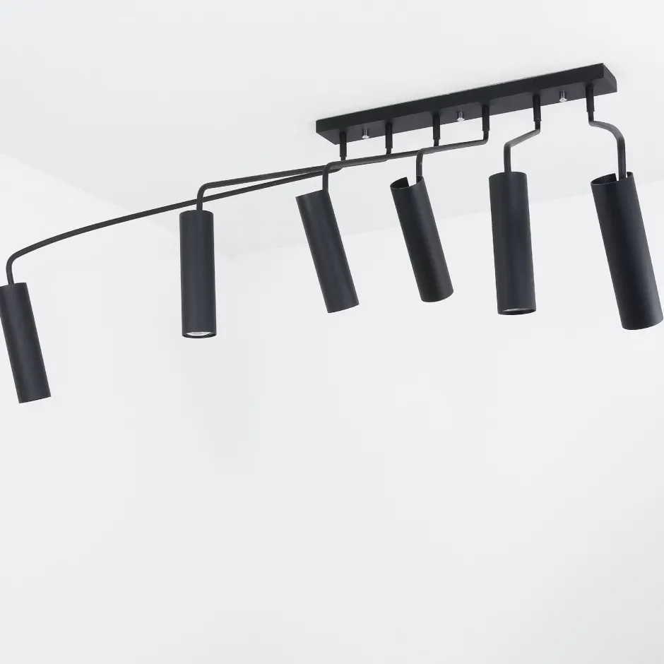 Wohnzimmerlampen|Moderne Lampen*Nowodvorski Moderne Deckenleuchte Schwarz 6-flmg