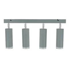 Deckenleuchten|Flurlampen*Lamkur Moderne Deckenstrahler Silber lang Aluminium Lampe