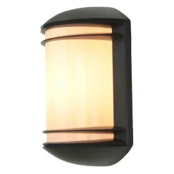 Moderne Lampen|Moderne Außenleuchten*Nowodvorski Moderne halbrunde Außen Gartenleuchte QUARTZ Anthrazit farben