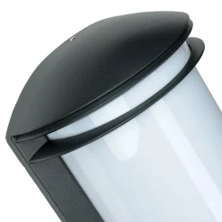 Moderne Lampen|Moderne Außenleuchten*Nowodvorski Moderne halbrunde Außen Gartenleuchte QUARTZ Anthrazit farben