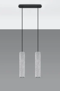 Sollux Moderne Hängelampe Beton 2x GU10 Modern Küche Esszimmer< Wohnzimmerlampen|Betonlampen