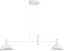 Moderne Lampen|Designerlampen*Sigma Moderne Hängelampe Metall Weiß L:90 cm E14 dekorativ