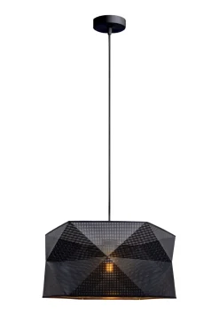 Wohnzimmerlampen|Stofflampen*Belis Moderne Hängelampe Stoff blendarm E27 L:70 Schwarz