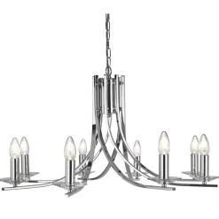 Hängelampen|Wohnzimmerlampen*Searchlight Moderne Hängeleuchte glänzend 8-flmg.