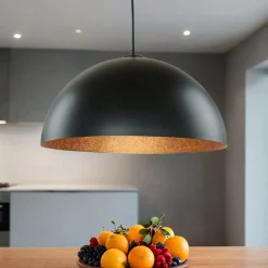 Hängelampen|Esszimmer Lampen*Sigma Moderne Hängeleuchte Schwarz Kupfer Ferra