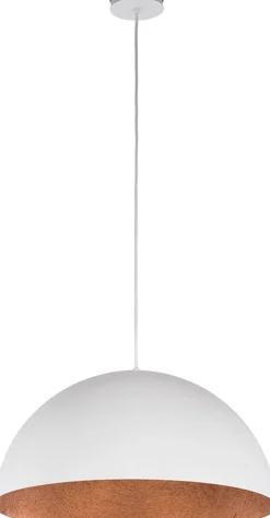 Hängelampen|Esszimmer Lampen*Sigma Moderne Hängeleuchte Weiß Kupfer Ferra