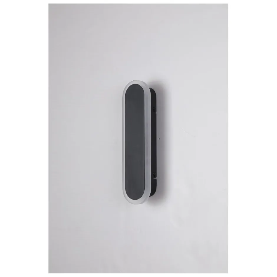 Searchlight Moderne LED Außenwandlampe Metall IP65 B:8 cm Schwarz< Metall Lampen|Led Außenleuchten