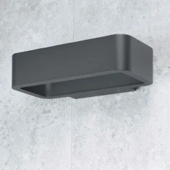 Moderne Lampen|Led Außenleuchten*Nowodvorski Moderne LED Wandlampe in anthrazit