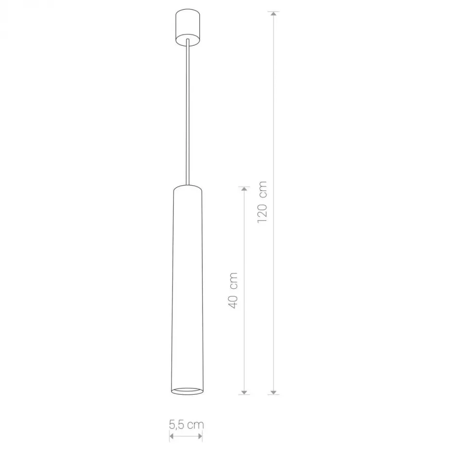 Hängelampen|Esszimmer Lampen*Nowodvorski Moderne Pendelleuchte in silber 40/120 cm