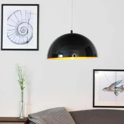 Nowodvorski Moderne Pendelleuchte in schwarz-gold< Hängelampen|Esszimmer Lampen