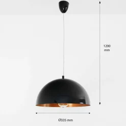 Nowodvorski Moderne Pendelleuchte in schwarz-gold< Hängelampen|Esszimmer Lampen