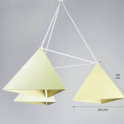 Luminex Moderne Pendelleuchte in Gelb< Hängelampen|Esszimmer Lampen