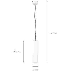 Hängelampen|Esszimmer Lampen*Nowodvorski Moderne Pendelleuchte in anthrazit 24/120 cm