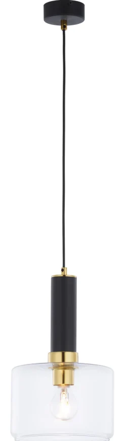 Jupiter Moderne Pendelleuchte Metall Glas Ø20cm rund JENNA< Moderne Lampen|Glaslampen