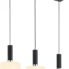 Moderne Lampen|Glaslampen*Jupiter Moderne Pendelleuchte Metall Glas E27 wohnlich