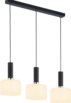 Moderne Lampen|Glaslampen*Jupiter Moderne Pendelleuchte Metall Glas E27 wohnlich