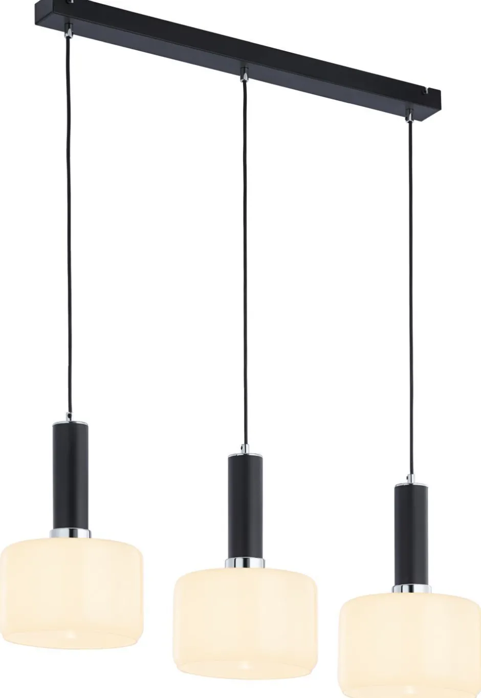 Moderne Lampen|Glaslampen*Jupiter Moderne Pendelleuchte Metall Glas E27 wohnlich