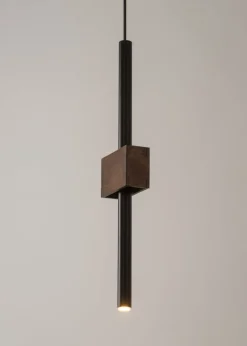 Hängelampen|Moderne Lampen*Sigma Moderne Pendelleuchte Metall Holz Schwarz G9 wohnlich