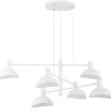 Hängelampen|Esszimmer Lampen*Sigma Moderne Pendelleuchte Weiß Metall E14 B:90 cm groß