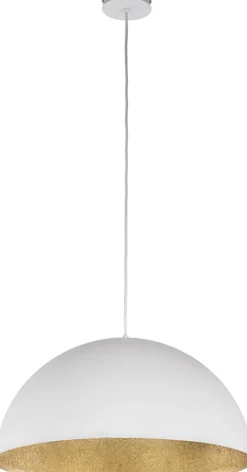 Hängelampen|Esszimmer Lampen*Sigma Moderne Pendelleuchte Weiß Gold Ferra